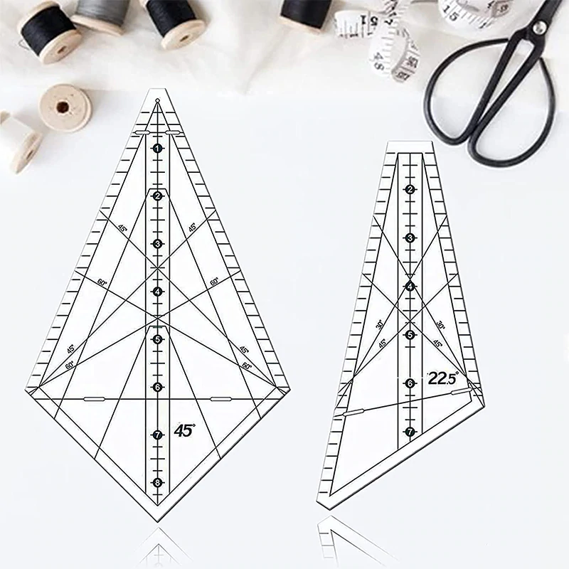 Art Ruler Squedge 22.5°/45° Template