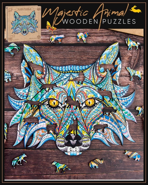 Majestic Animal Wooden Puzzles