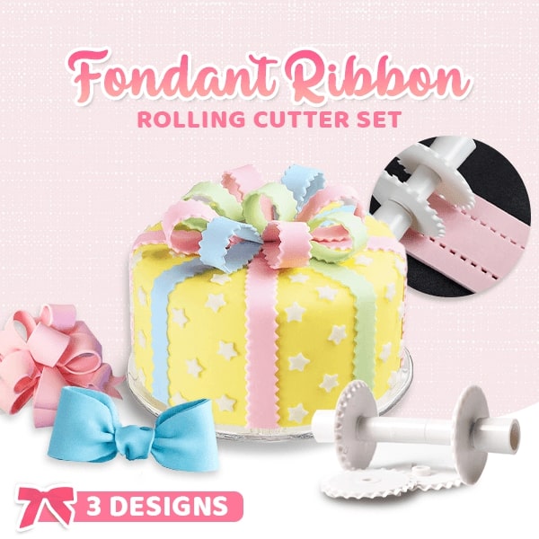 Fondant Ribbon Rolling Cutter Set