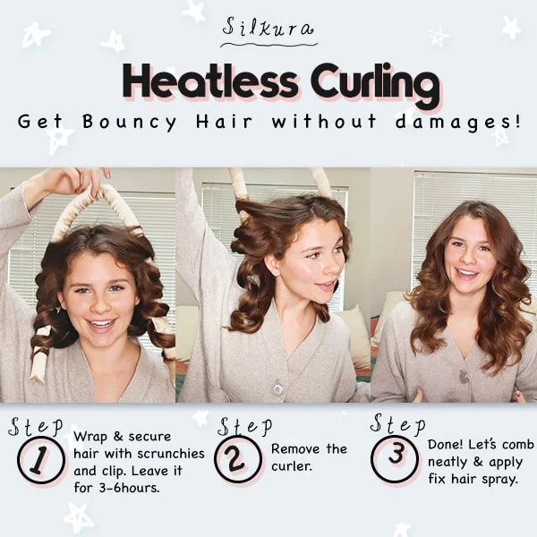 Silkura Heatless Curling Headband Set