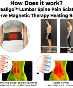 Oveallgo Lumbar Spine Pain Sciatic Nerve Magnetotherapy Heating Belt