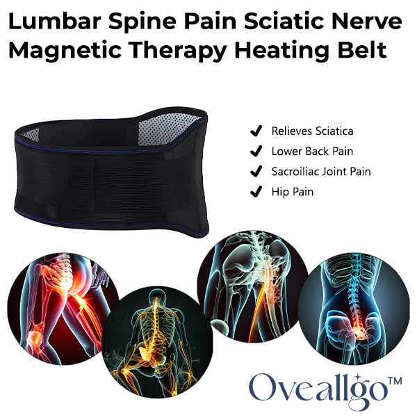 Oveallgo Lumbar Spine Pain Sciatic Nerve Magnetotherapy Heating Belt