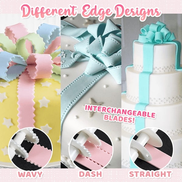 Fondant Ribbon Rolling Cutter Set