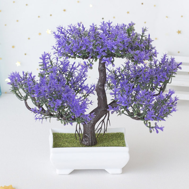 Artificial Bonsai Plants Small Tree Pot