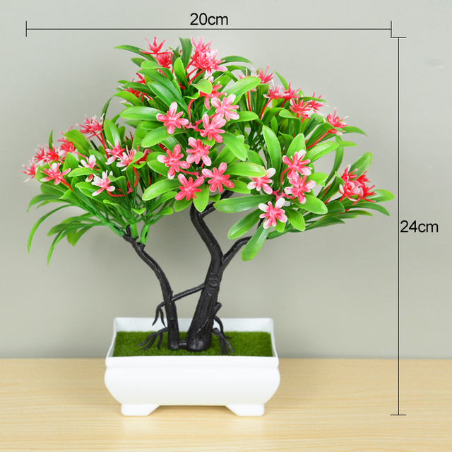 Artificial Bonsai Plants Small Tree Pot