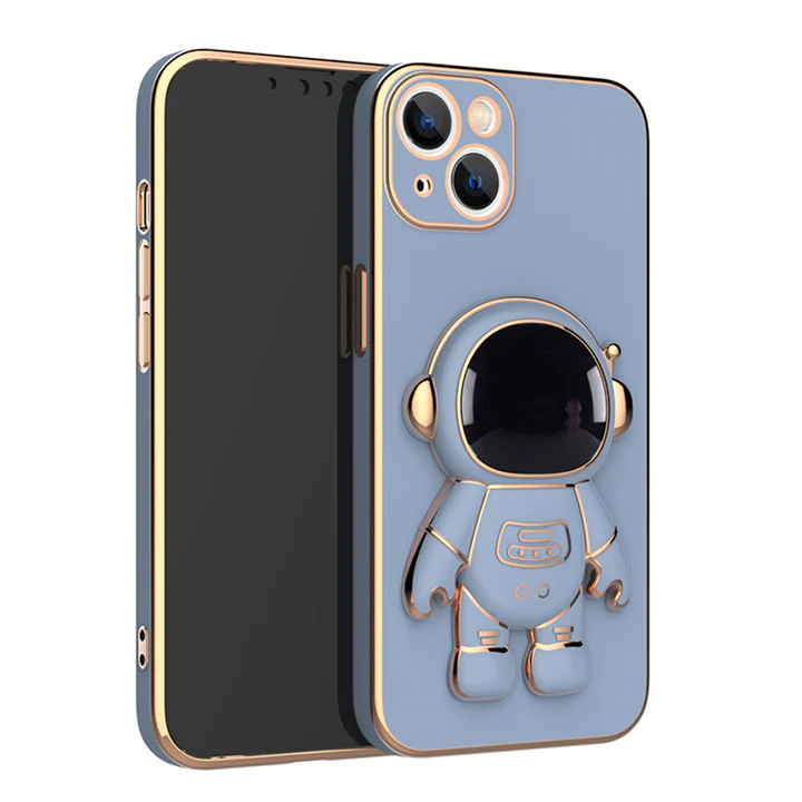 Astronaut Folding Bracket iPhone Case With Camera Protector