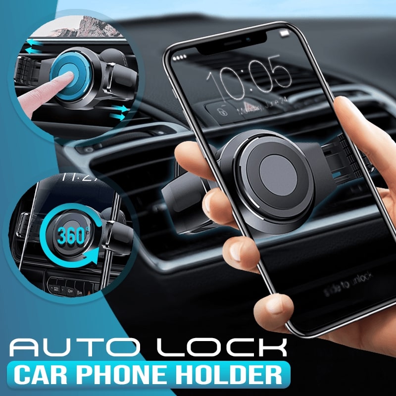 Auto Lock Car Phone Holder