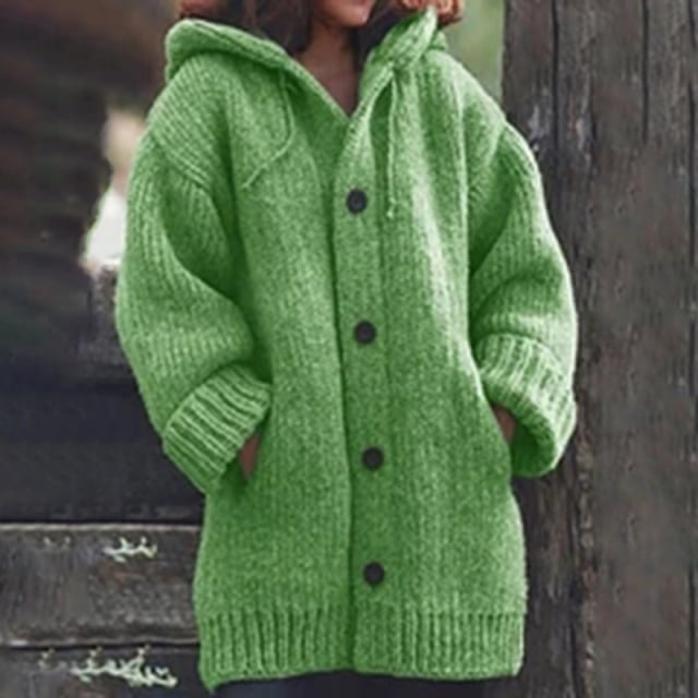 Ladies Cardigan Knitted Sweater