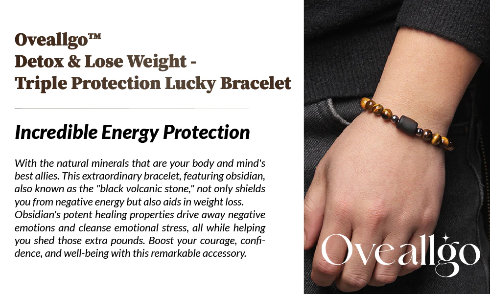 Oveallgo Detox & Lose Weight  Triple Protection Lucky Bracelet