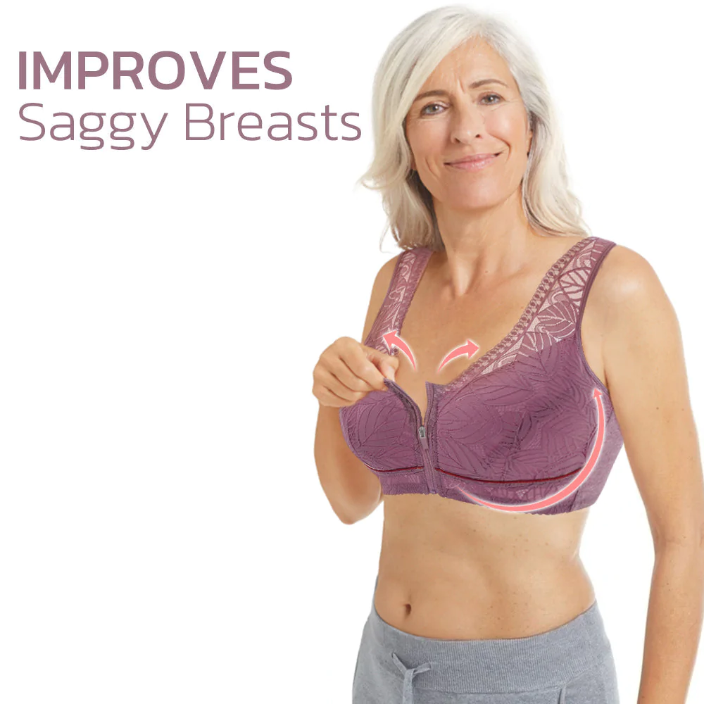 HealthLift Lymphvity Front Zipper Bra