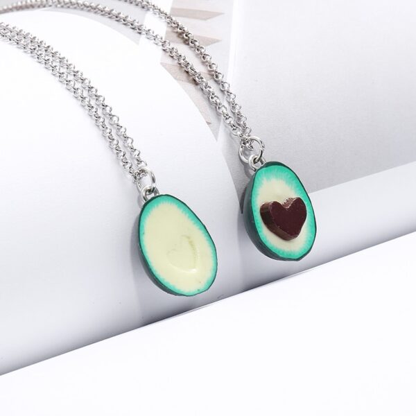 BFF Avocado Halves Necklace