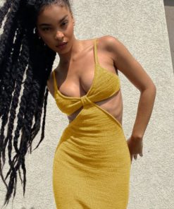 Vacation Knitted Maxi Dress