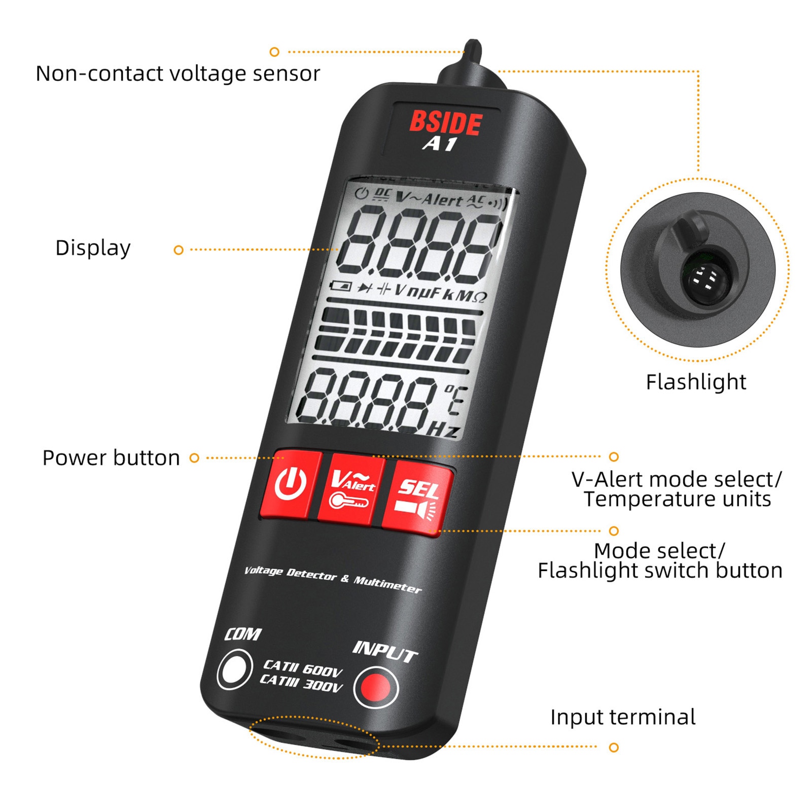 Anti-Burn Intelligent Digital Multimeter