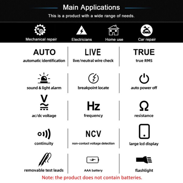 Anti-Burn Intelligent Digital Multimeter