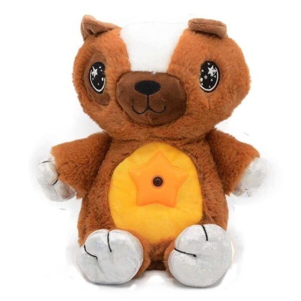 Baby Stuffed Animal With Starry Light Projector