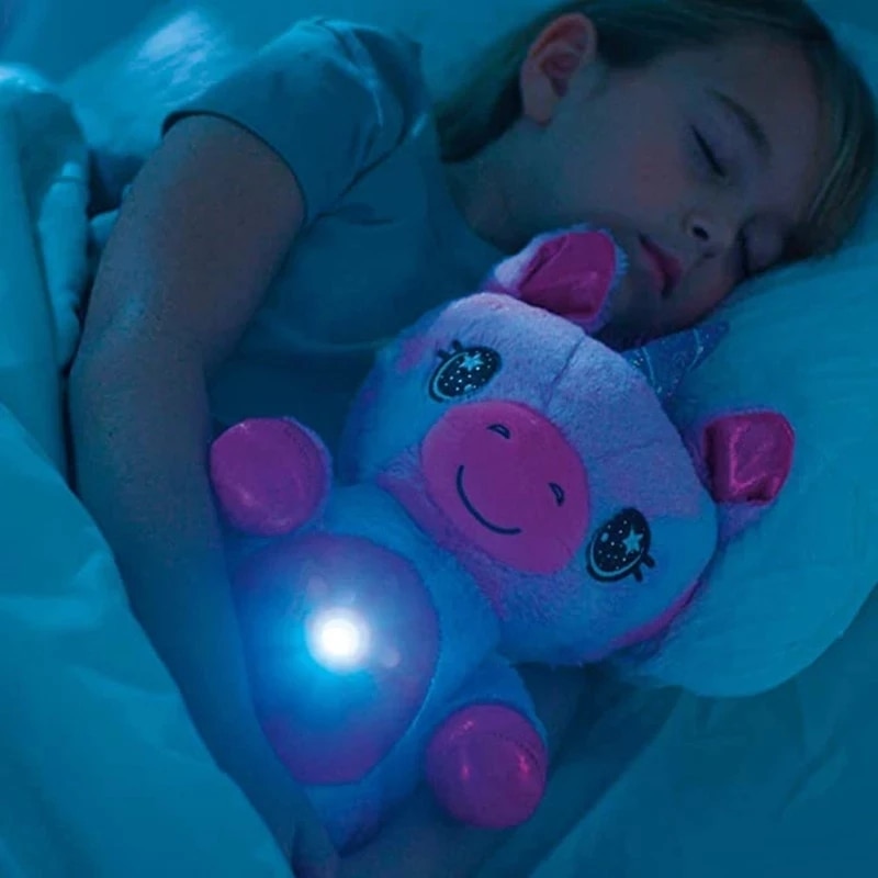 Baby Stuffed Animal With Starry Light Projector