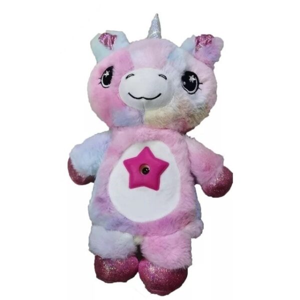 Baby Stuffed Animal With Starry Light Projector