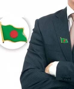 Bangladesh Tone National Color Flag Lapel Pin