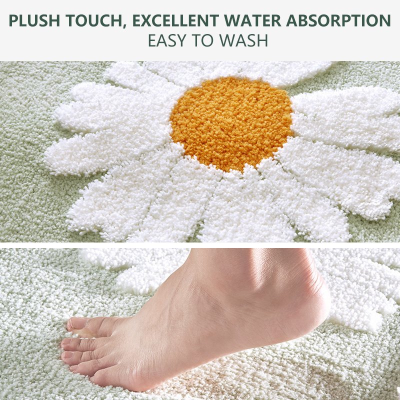 Daisy Flower Non-Slip Mat