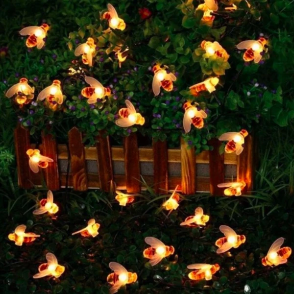 Battery Operated Honey Bee String Lights