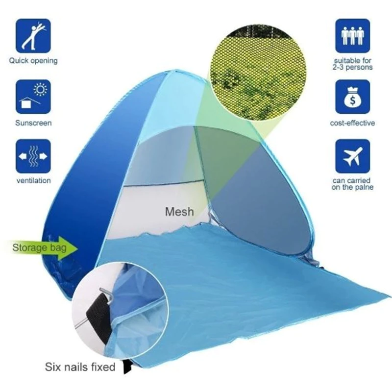 Automatic Easy Pop-Up UV Tent