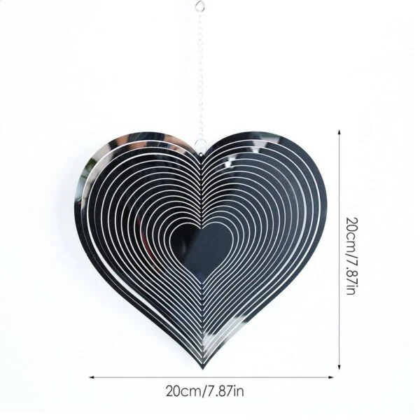 Mesmerizing Heart Wind Spinner