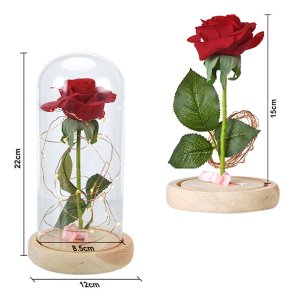 Enchanted Rose Flower Lamp