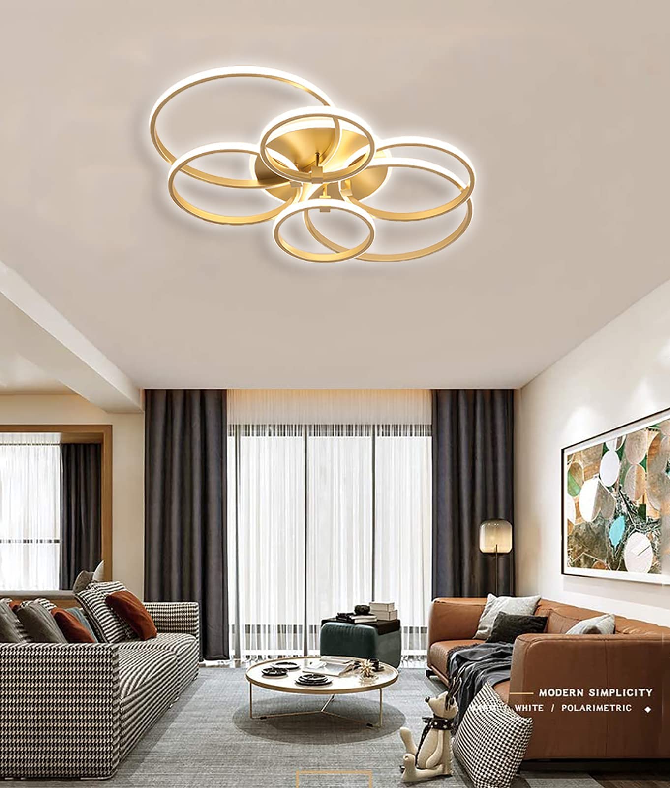 Gold Modern LED Chandelier Lighting