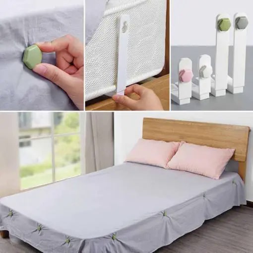 Bed Sheet Grippers Clip Set