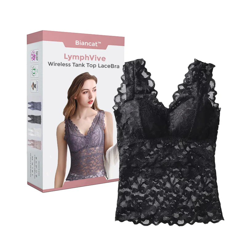 Biancat LymphVive Wireless Tank Top Lace Bra