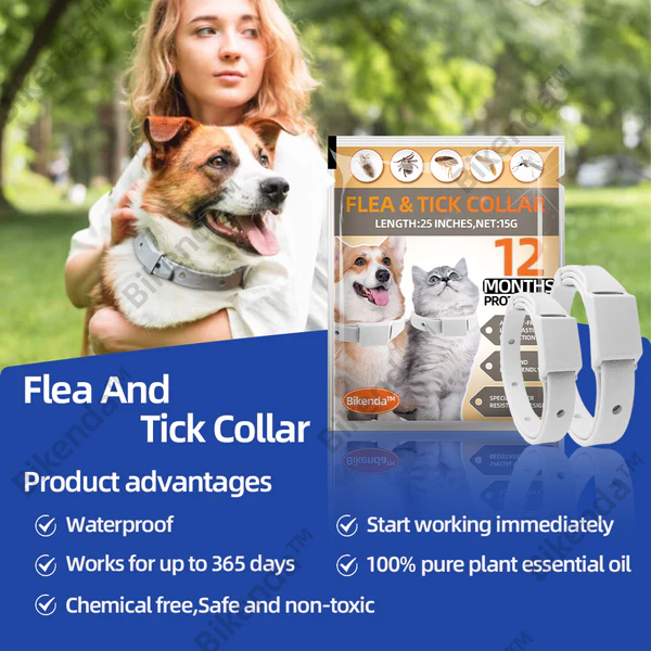 Bikenda Living Cell Particle Odor Surrounding Technology 100% Natural Plant Extract Pet Collar