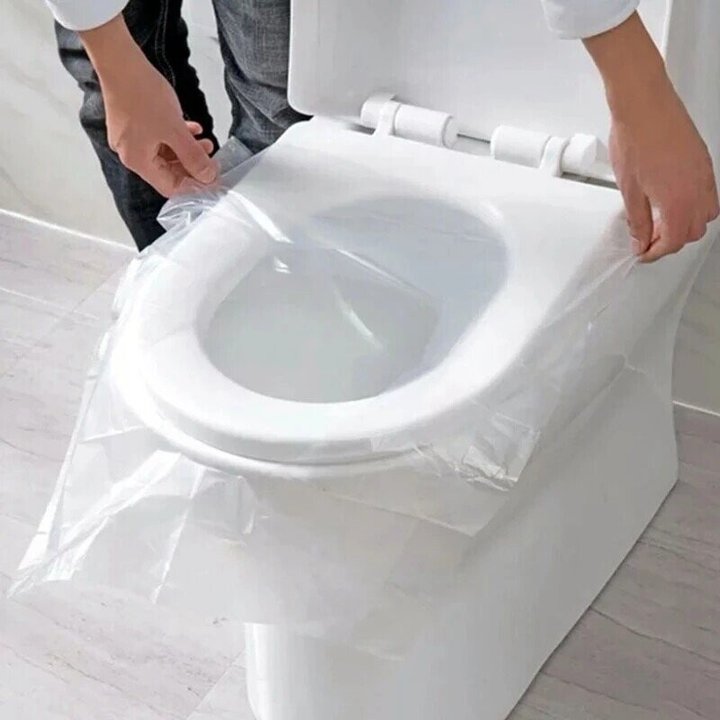 Biodegradable Disposable Plastic Toilet Seat Cover (50 PCS)