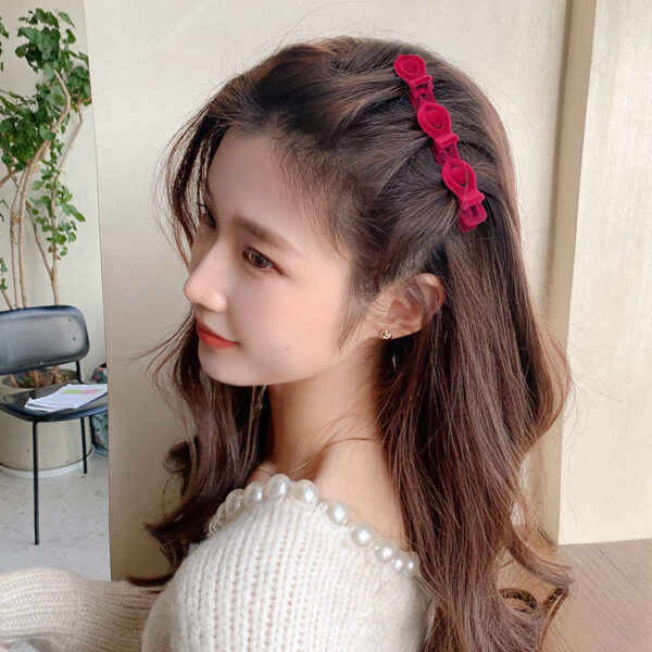 Flocking Braided Hair Clip