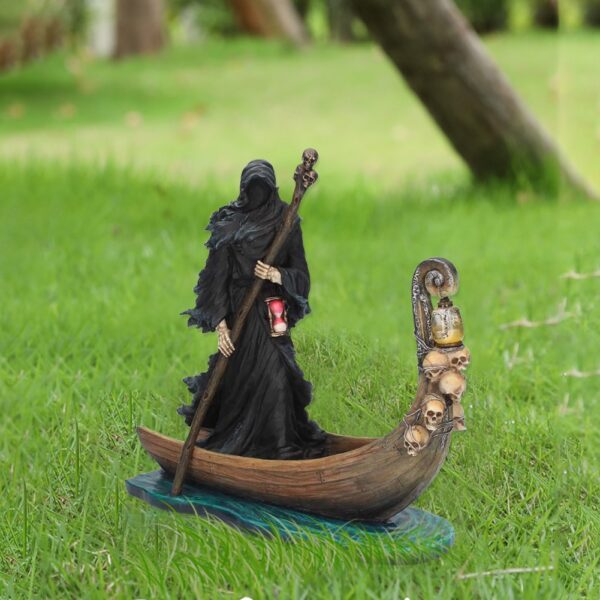 Scary Man Boat Resin Figurine Home Decor