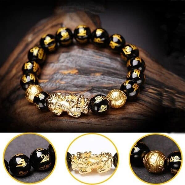 Black Obsidian Wealth Bracelet