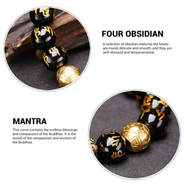 Black Obsidian Wealth Bracelet