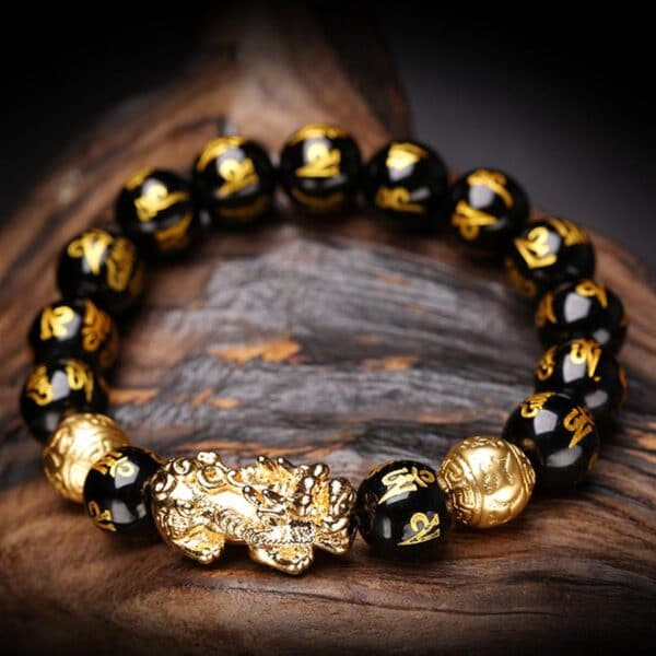 Black Obsidian Wealth Bracelet