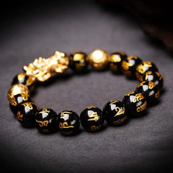 Black Obsidian Wealth Bracelet