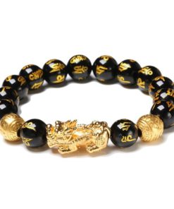 Black Obsidian Wealth Bracelet