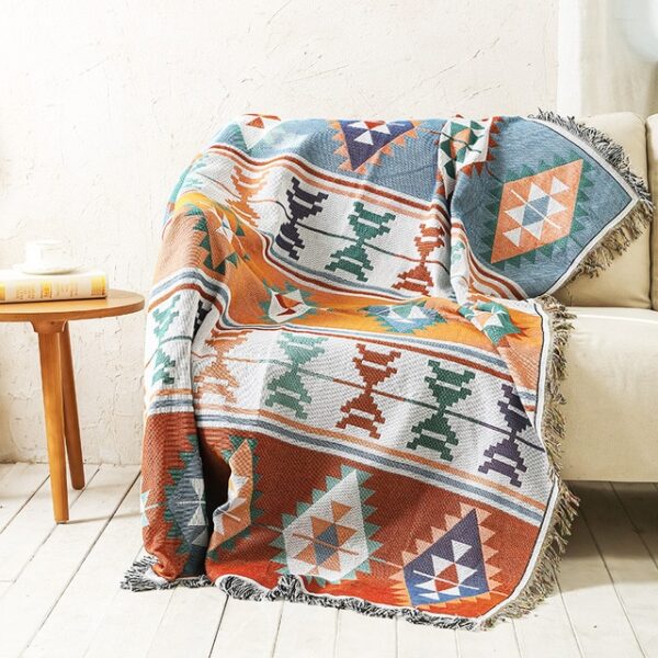 Vintage Pumpkin Sofa Cover Blanket