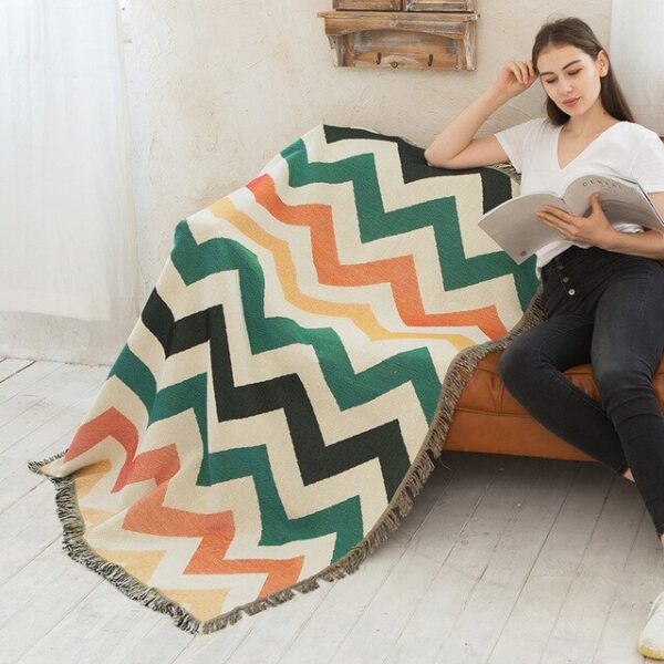 Vintage Pumpkin Sofa Cover Blanket