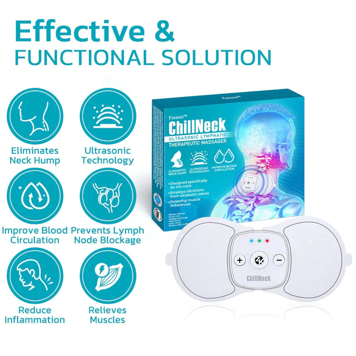 Furzero ChillNeck Ultrasonic Lymphatic Therapeutic Massager