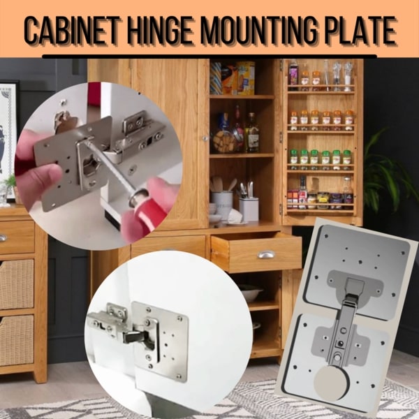 Cabinet Hinge Mounting Plates