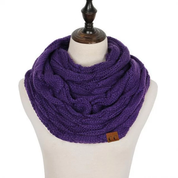 Cable Knit Infinity Scarf