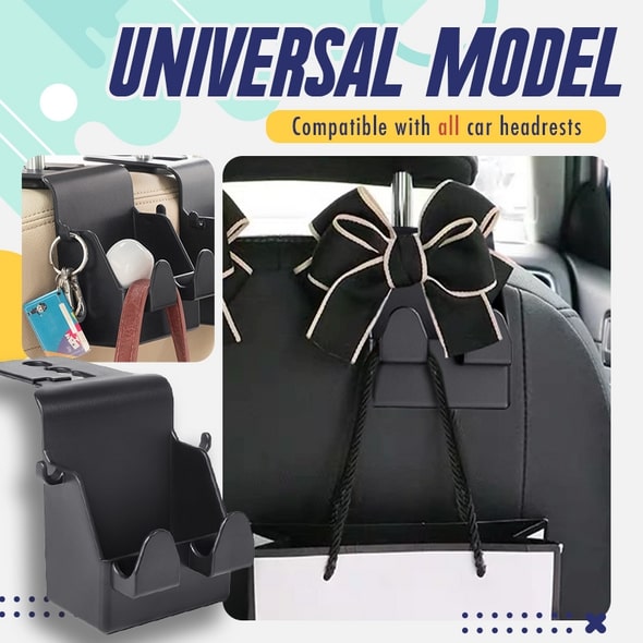 Car Backseat Hooks With Storage Box