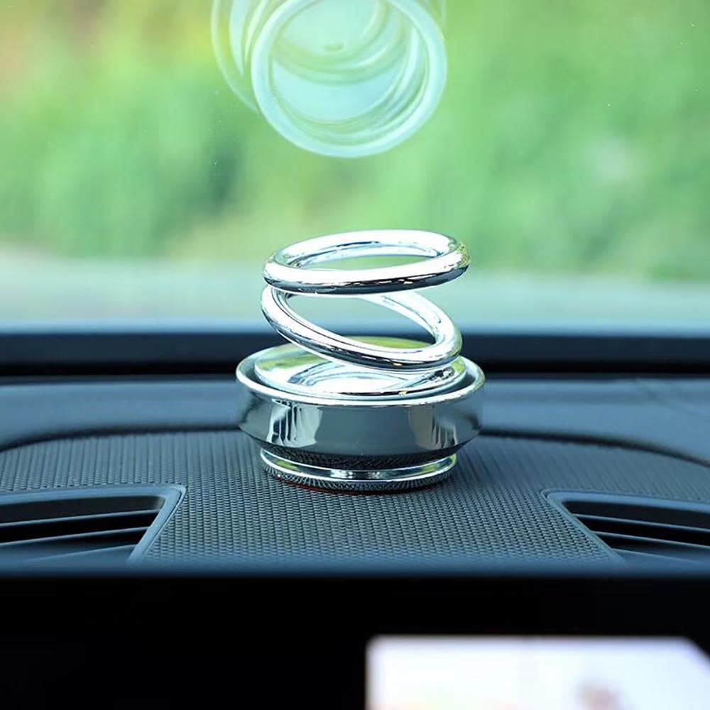 Car Dashboard Solar Double Ring Aroma Suspension