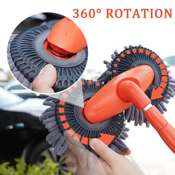 Retractable Double Layer Car Wash Brush