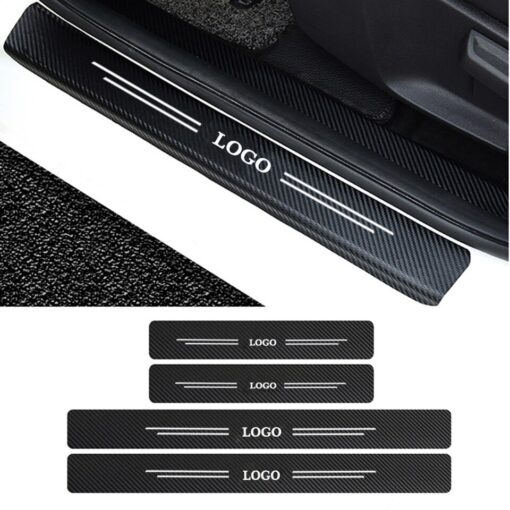 Carbon Car Door Sills Stickers