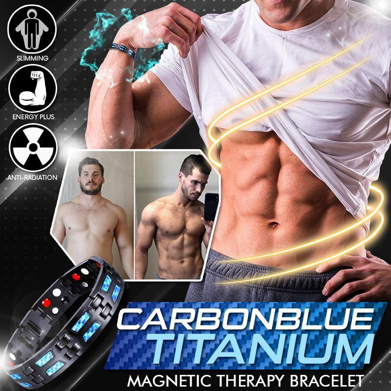 CarbonBlue Titanium Magnetic Therapy Bracelet