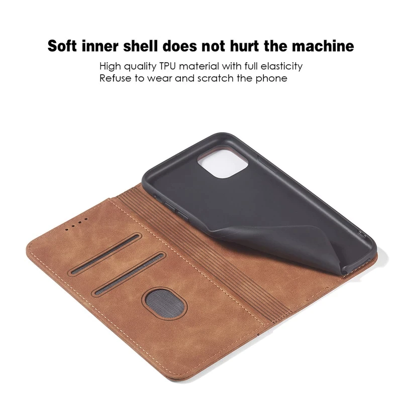 Boweike Leather Flip Phone Bags Cover